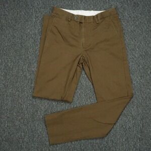 Spier & Mackay Pants Mens 30x31 Brown Extra‎ Slim Fit Straight Flat Front